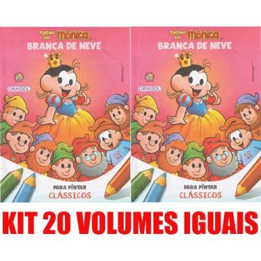 Imagem de Branca De Neve Livro Para Pintar Kit 20 Vols. Lembrancinha - Girassol