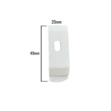 Imagem de Kit 2 presilhas para trilho suíço duplo teto/cortineiro - DECOR LIDER