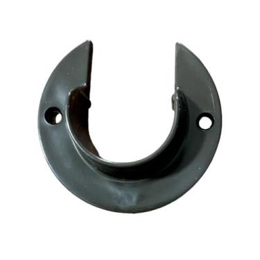 Imagem de Suporte Parede Roseta Flange PVC para Varões de Cortina 28MM (Par) - V