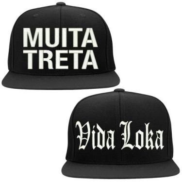 Imagem de Kit 2 Bonés Bordados - Muita Treta VDA LKA - HIPERCAP