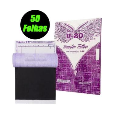 Imagem de Papel Hectografico Decalque Tatuagem 50 Folhas - HARDCOPY