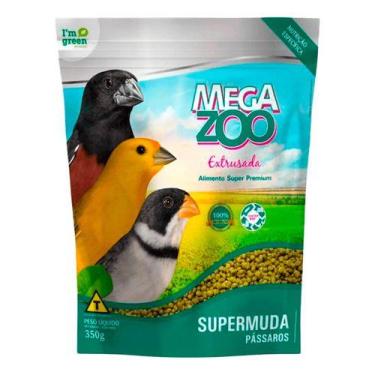 Imagem de Ração Extrusada Megazoo Supermuda Para Pássaros - 350 G