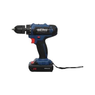 Imagem de Parafusadeira Furadeira Elétrica Sem Fio 21v Mandril 3/8 Maleta Com Ac