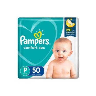 Imagem de Fralda Infantil Pampers Confort Sec Pacote Mega, 50, P