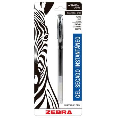 Imagem de Caneta Gel 0.5mm J-Roller RX Preta Zebra