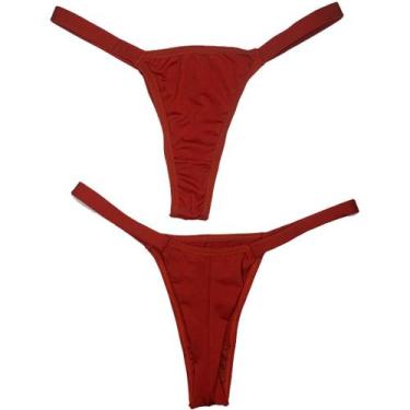 Imagem de Calcinha Fio Duplo Marquinha Luxo Sensual Vermelha - Patricia Celico L