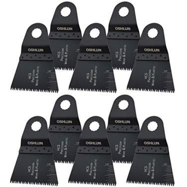 Imagem de Oshlun MMR-1103 2-2/3 polegadas Precision Japan HCS Lâmina de ferramentas oscilantes para Rockwell SoniCrafter, pacote com 3, MMR-1110, 10 Pack