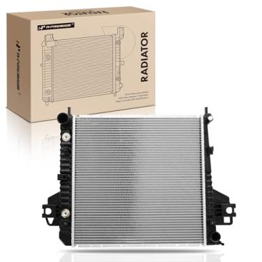 Imagem de A-Premium Conjunto de radiador de refrigeração do motor com refrigerador de óleo de transmissão compatível com Jeep Liberty 2002 2003 2004 2005 2006, V6 3,7L, transmissão automática, substituição # 52080118AB, 52080120AB