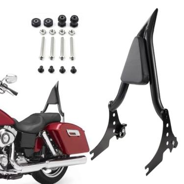Imagem de Barra de motocicleta Sissy para Harley, encosto de passageiro removível de 33 cm com almofada para Harley Davidson Sportster XL 883 1200 2004-2023 (Preto)