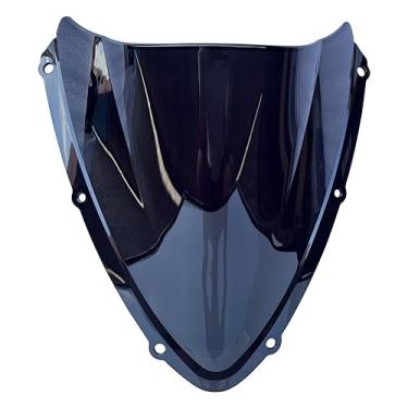 Imagem de Viseira de para-brisas com bolha dupla para motocicleta, defletor de fluxo de ar compatível com Suzuki GSXR 600 750 2008 2009 2010