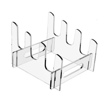 Imagem de DimyFew Escorredor de Pratos Escorredor de Pratos Suporte de Pratos Multicamadas Organizador para Decoração de Casa Armário de Utensílios de Cozinha, 3 níveis