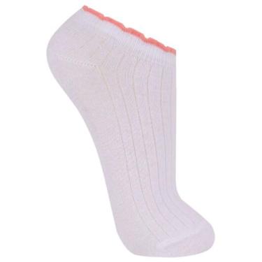 Imagem de Meia Feminina Cano Curto Trifil Respirável Algodão Básica, Branco, 35-