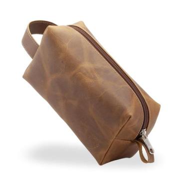 Imagem de Necessaire Bolsa Organizador Mala Viagem Couro Masculina Feminina - Us