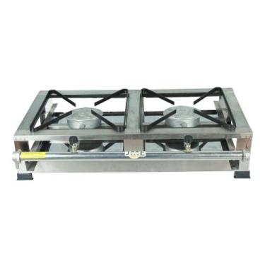 Imagem de Fogão Mesa 2 Bocas Alta Pressão 100% Inox - JME METAL