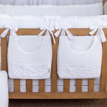 Imagem de Porta Fraldas Classic Branco 2 Peças - Giz de Cor