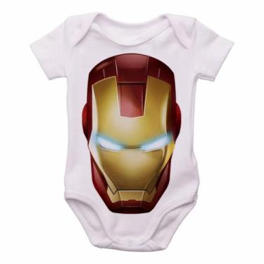 Imagem de body nenê criança roupa bebê  Homem de Ferro  máscara - Empório Dutra,