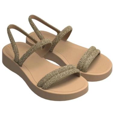 Imagem de Sandalia Papete Feminina Anatomica Zaxy Glitter, 38, Dourado