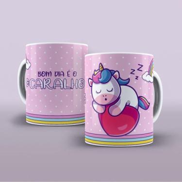 Imagem de Caneca de porcelana - Divertidas - Unicórnio mal criado - mal educado 