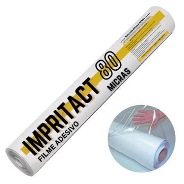 Imagem de Papel Contact Transparente 45cm X 25 Metros - Impritact 80 Micra 