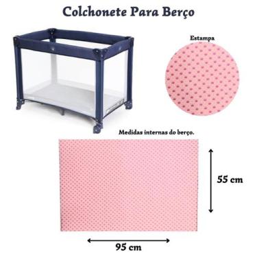 Imagem de Colchonete Macio Para Berço Desmontavel Chiqueirinho  95x55 - Marphi C