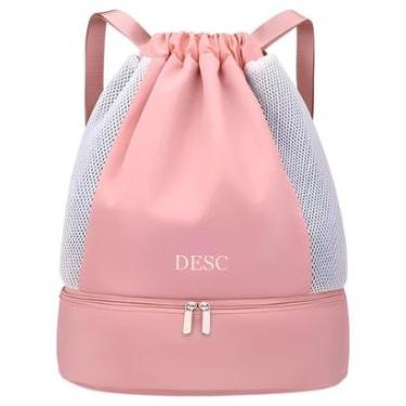 Imagem de Mochila Bolsa Saco com Cordão Esportiva Impermeável Anti roubo Academia Treino Passeio Dia a Dia-Unissex