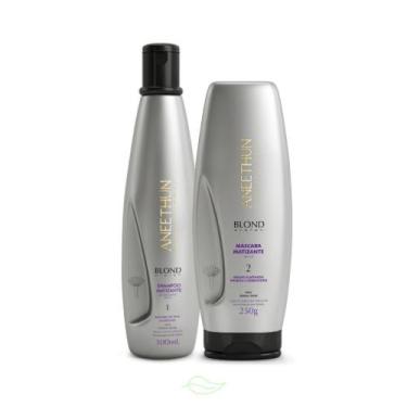 Imagem de Kit Aneethun Blond System Shampoo E Máscara Matizante