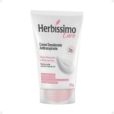 Imagem de Creme Desodorante Antitranspirante Herbíssimo Care Rosa Mosqueta e Niacinamida 55g