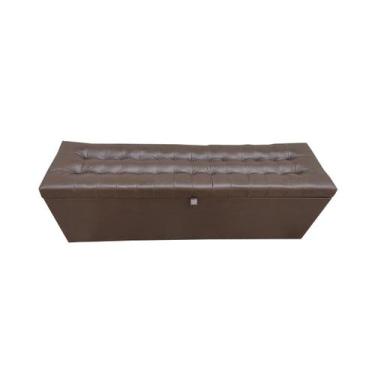 Imagem de Calçadeira Baú Laís 160 Para Cama de Casal Queen  - Negromonte Store, 