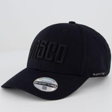 Imagem de Boné Vasco 6 Gomos Preto - Supercap, Único