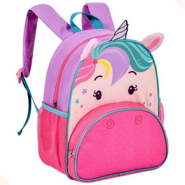 Imagem de Mochila de Costas Escolar Passeio Infantil Unicórnio - Clio