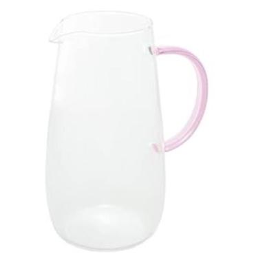 Imagem de Jarra de Vidro Borossilicato com Alça Fun Rosa 1,3L - Wolff