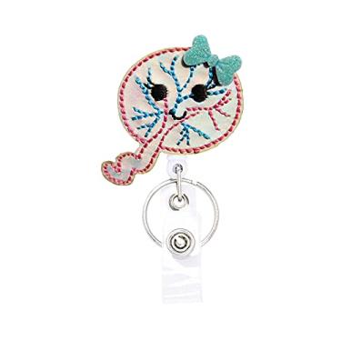 Imagem de Carretel de crachá Andrologist Andrology, carretéis retráteis, retráteis, com clipe jacaré e chaveiro, cordão grosso de 61 cm