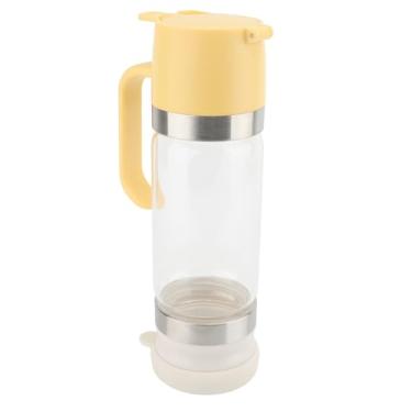 Imagem de Maple Syrup Dispenser Honey Jar,Transparent Honey Dispenser Dispensador de Xarope Grande Honey Dispenser Sem Vidro Gotejamento Com Suporte Sugar Dispenser for Kitchen Cooking
