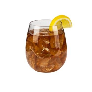 Imagem de Carlisle FoodService Products Taça de vinho sem haste de plástico Alibi para casa, cozinha e restaurante, San, 500 ml, transparente