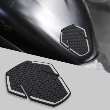 Imagem de LEDISHUN Almofada de tração de tanque de combustível para motocicleta Protetor de adesivo protetor de joelho de gás lateral (para veículo Kawasaki) ELIMINADOR 2024-2025; ELIMINATOR SE; Ninja E-1 Z e-1