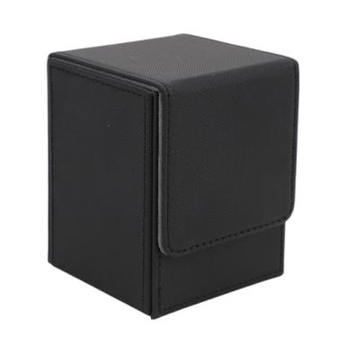 Imagem de Estojo para Baralho de Cartões, Porta-Cartões Com Fecho Magnético, Caixa de Armazenamento de Cartão de Couro PU Resistente a Arranhões Contém 100 Cartões Com Fecho Magnético