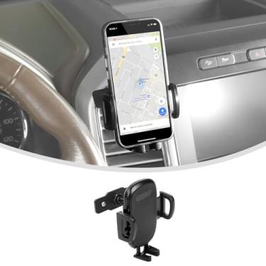 Imagem de Linskip Suporte universal para smartphone para saída de ar adequado para Ford F150 2015-2020, gira vertical e horizontal, fácil ação de empurrar, acessórios internos