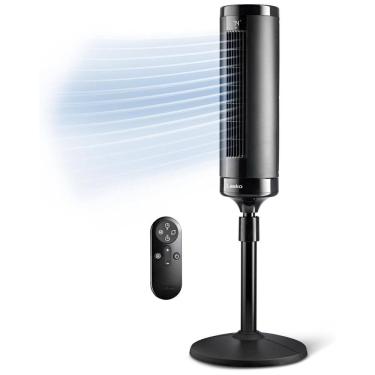 Imagem de Ventilador de Torre com Controle Remoto, Distância Máxima do Ar 9 Metros, 4 Velocidades, Temporizador de 24H, Altura Ajustável , 110V 48W,