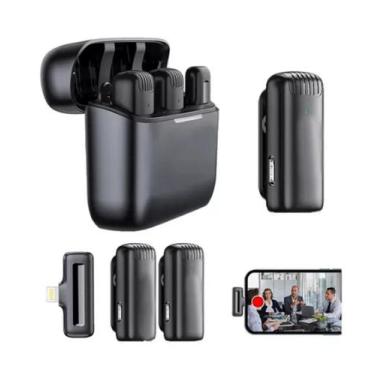 Imagem de Microfone Lapela Celular Sem Fio Duplo Profissional  - Bul Eletrônicos