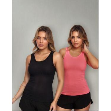 Imagem de Kit 2 Regatas Nadador Fitness Academia Canelada - MC Digital, M, Preto