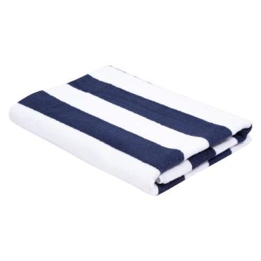 Imagem de Toalha de Piscina Hotel Ibiza Azul escuro Banhão 86x160 Teka Profiline