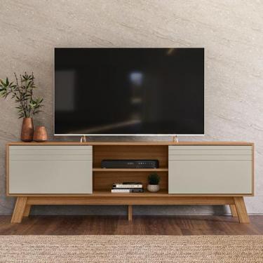 Imagem de Rack Dubai 180cm para TV até 75" Cor Nature Off White - Peternella