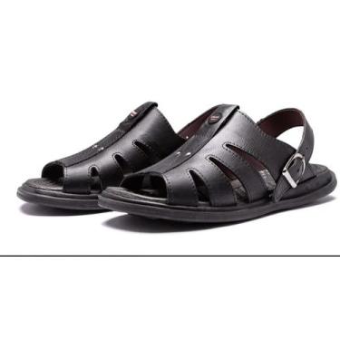 Imagem de Sandalia Para Idoso Franciscana Ortopédica  Chinelo Confortavel Alça F