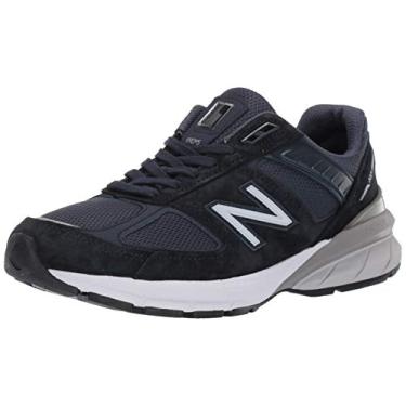 Imagem de New Balance Feito nos EUA WMNS 990v5 - Preto/Prata, Azul marinho/prata, 5.5 Narrow