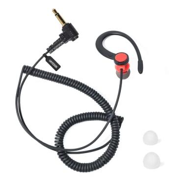 Imagem de UAYESOK Fone de ouvido intra-auricular com gancho removível, fone de ouvido rádio apenas para ouvir 3,5 mm, compatível com Motorola Icom, Kenwood Baofeng
