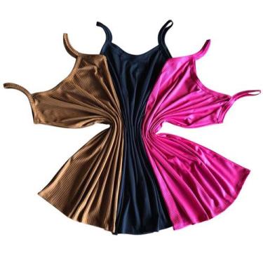 Imagem de Vestido Feminino Canelado de Alcinha,Tubinho luxo  Básico, Versátil e 