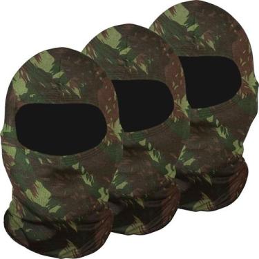 Imagem de Kit 3 balaclavas balaclava touca toca ninja bandana UV50+ - EX311, Ver