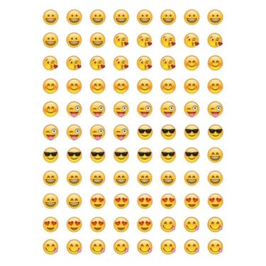 Imagem de 80 Tatuagens Temporaria Para Mãos e Dedos Emoji Mod1