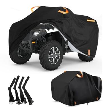 Imagem de INEZARI Capa para quadriciclo impermeável para uso externo, resistente, Oxford 300D, 4 rodas para Can-Am Outlander 450 570 650 850 1000R Polaris Sportsman 550 570, capa quádrupla com fivelas de