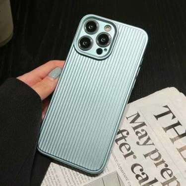 Imagem de Capa de caixa de bagagem de luxo fosca para iPhone 14 13 12 Pro Max, capa traseira listrada para iPhone 13 Pro Max, BL, para iPhone 12